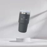 Earth Tumbler Premium Insulated Travel Cup - Charcoal (600ml) - Image 2