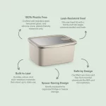 Stainless Steel Food Storage Container - Rectangle (600ml) - Image 2