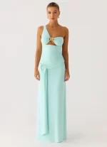 Ravi One Shoulder Top - Aqua - 图片 4