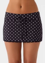 Get No Sleep Mini Skort - Black Polkadot - 图片 6