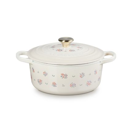 Petite Fleur Round Casserole 22cm Meringue