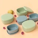 No-Tox Silicone Snack Box - 2 Pack - Pink (200ml + 350ml) - Image 7