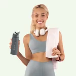 Earth Bottle Premium Insulated Water Bottle with 2 x Caps - Gray (550ml) - Image 5