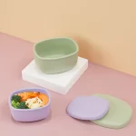 No-Tox Silicone Snack Box - 2 Pack - Pink (200ml + 350ml) - Image 5