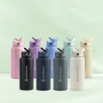 Earth Bottle Premium Insulated Water Bottle with 2 x Caps - Purple (1L) - Image 4