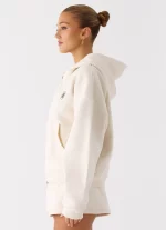 Signature Double Zip Up Hoodie - Cream - 图片 3