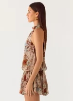Rhodanthe Drop Waist Mini Dress - Desert Blur - 图片 2