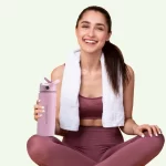 Earth Bottle Premium Insulated Water Bottle with 2 x Caps - Pink (550ml) - Image 5