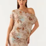 Cinema Mini Dress - Desert Blur