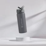 Earth Bottle Premium Insulated Water Bottle with 2 x Caps - Gray (550ml) - Image 6