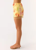 Bliss Beaded Mini Skirt - Floral Beaded - 图片 7