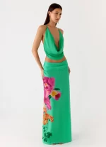 Blushing Bloom Maxi Skirt - Jungle Bloom - 图片 6