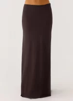 Star Girl Chiffon Maxi Skirt - Cool Chocolate - 图片 2