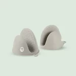 No-Tox Silicone Oven Mitt Set - Gray