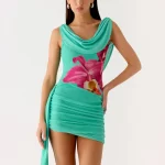 Good Fortune Mini Dress - Jungle Bloom