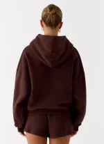 Signature Double Zip Up Hoodie - Chocolate - 图片 4