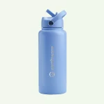 Earth Bottle Premium Insulated Water Bottle with 2 x Caps - Blue (1L) - Image 2