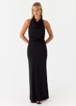 Crazy Over Me Maxi Dress - Black - 图片 4