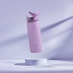 Earth Bottle Premium Insulated Water Bottle with 2 x Caps - Purple (550ml) - Image 6