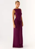 Fault Line Maxi Dress - Plum