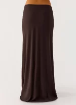 Star Girl Chiffon Maxi Skirt - Cool Chocolate - 图片 4
