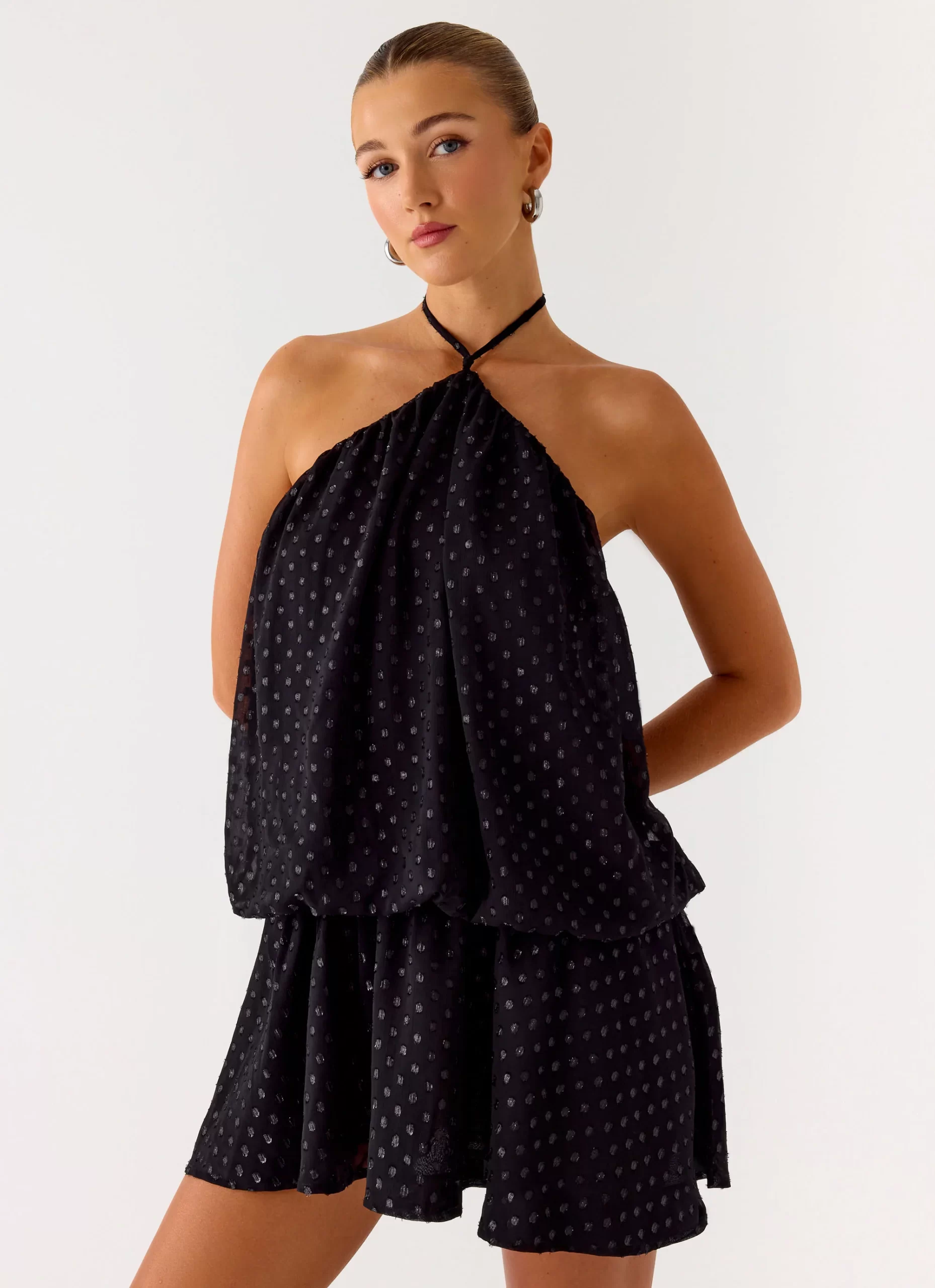 A2DCF399-E5EF-44A1-1BE4-F5F57DC2639D.webp Bet You Wanna Mini Dress - Black - 图片 1