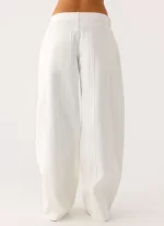 Johnny Low Rise Wide Leg Jeans - White - 图片 3