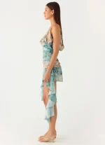 Meylissa Hanky Mini Dress - Aqua Blur - 图片 2