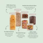 Cube Glass Pantry Storage Jars - Starter Set - Image 3