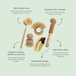 Renewable Bamboo Cleaning Brush Set - Image 7