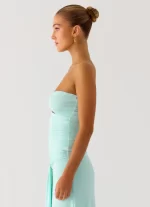 Ravi One Shoulder Top - Aqua - 图片 2