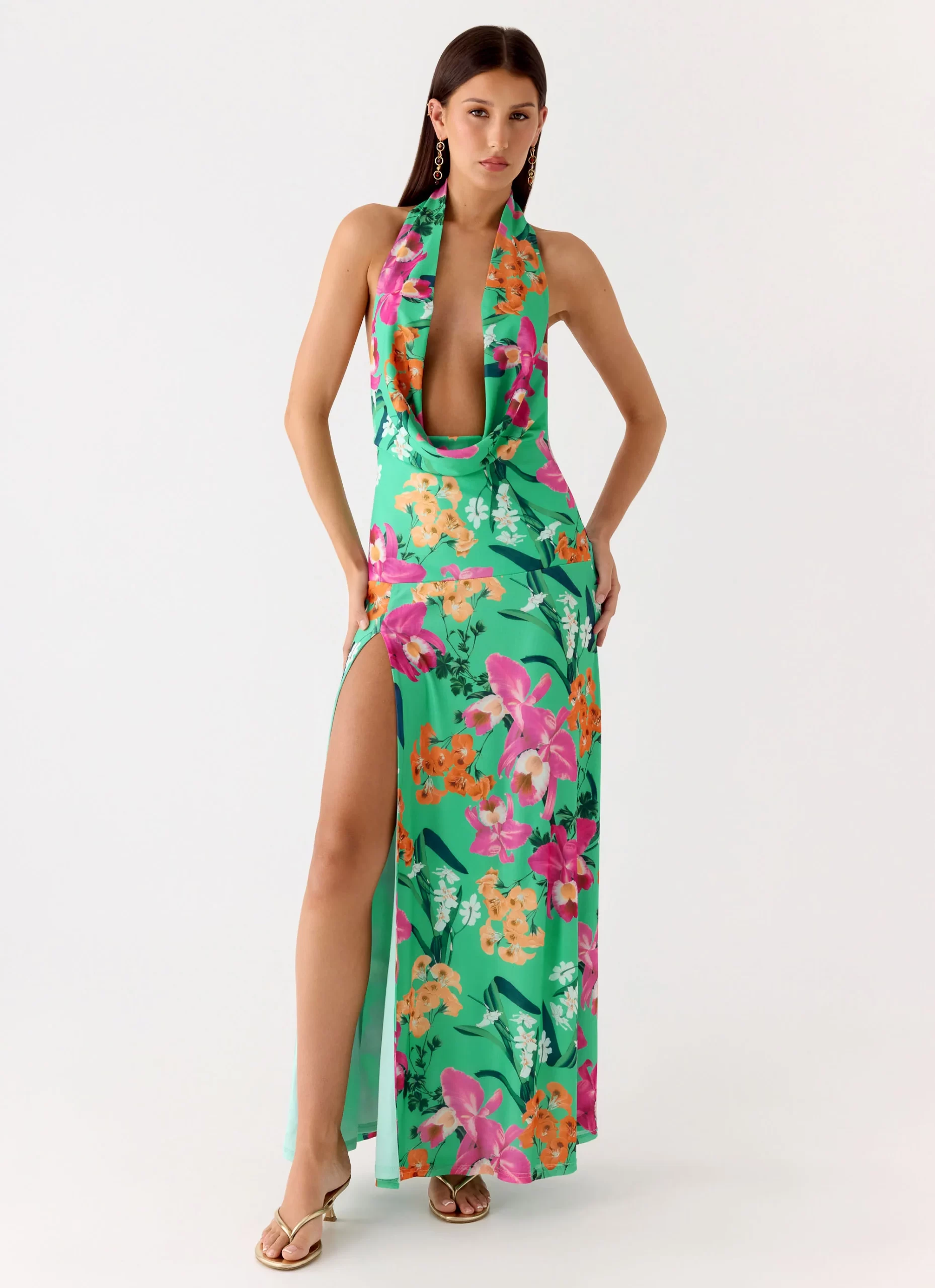 CC229F46-4A38-3D45-3C46-C7B5ACAFBD9A.webp Zoriana Maxi Dress - Jungle Bloom - 图片 1