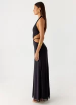Astraeus Beaded Sequin Maxi Dress - Black - 图片 2