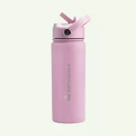 Earth Bottle Premium Insulated Water Bottle with 2 x Caps - Pink (550ml) - Image 2