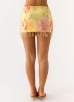 Bliss Beaded Mini Skirt - Floral Beaded - 图片 8