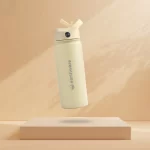 Earth Bottle Premium Insulated Water Bottle with 2 x Caps - Yellow (550ml) - Image 6