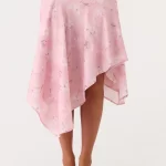 Kia Low Rise Asymmetrical Midi Skirt - Vintage Floral