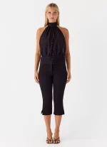 Willow Chiffon Top - Black Spot - 图片 3