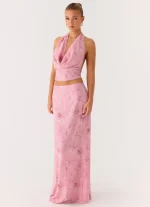 Soulful Low Rise Maxi Skirt - Vintage Floral