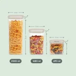 Cube Glass Pantry Storage Jars - Starter Set - Image 2